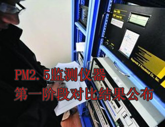 PM2.5監(jiān)測儀器第一階段比對(duì)結(jié)果公布